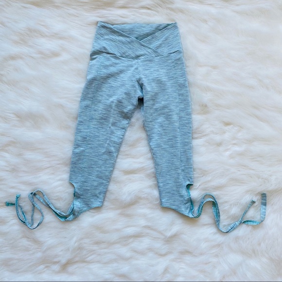 Onzie Yoga Ballerina Mint Heather Leggings - Picture 3 of 7